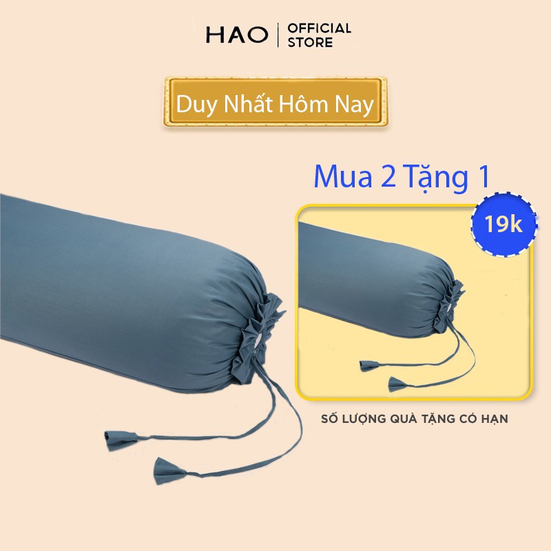 [Nhiều màu] Vỏ Gối Ôm Gòn Bedding Cotton Satin Hàn Quốc Màu Trơn 35x100 cm