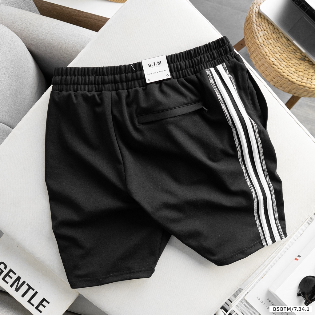 Quần short thời trang Bentino chất liệu cotton nỉ strech 2 da, form slim fit tôn dáng 9398