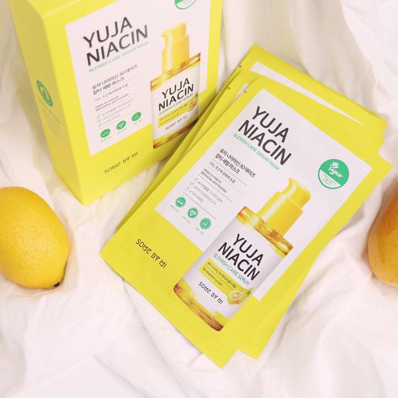Mặt Nạ Giấy Some By Mi Yuja Niacin Blemish Care Serum Mask