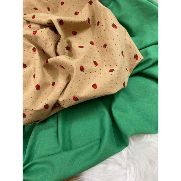 Vải linen dâu tây