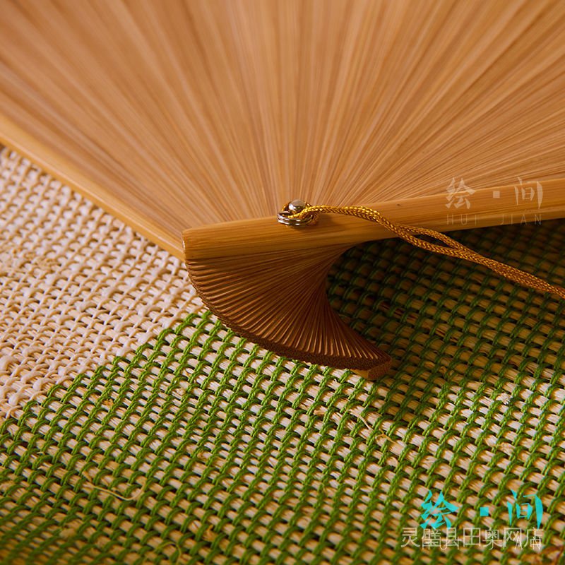 Bai#Quạt Cầm Tay#Quạt Gấp Bằng Tre 18CM 16CM Màu Đen / Xanh Lá / Đỏ