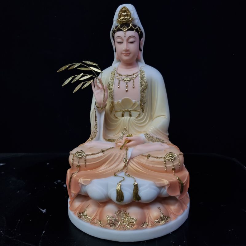 Tượng Ngài Quan Thế Âm Bồ Tát ngồi cao 40cm quan âm Nhiều mẫu
