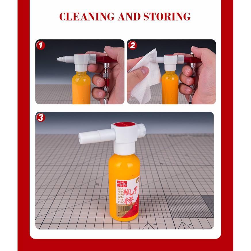 Súng sơn mô hình Wash Free Airbrush Hobby Mio HM-160