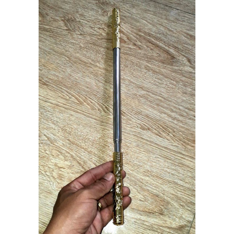 Một chiếc Thiết bảng_ Gậy như ý dài 96cm hoặc 45cm Tôn Ngộ Không bằng inox