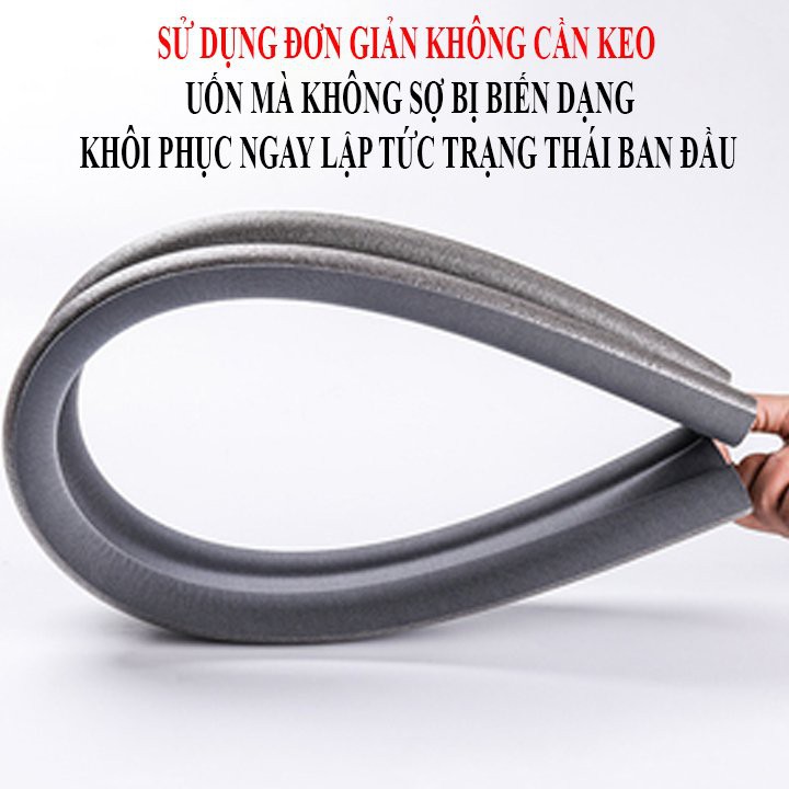 Thanh Chắn Cửa Nẹp Mút Xốp 95cm Chặn Đáy Khe Cửa, Gió Mùa, Cách Nhiệt, Cách Âm, Ngăn Côn Trùng, Chống Kẹt Tay Chân Bé