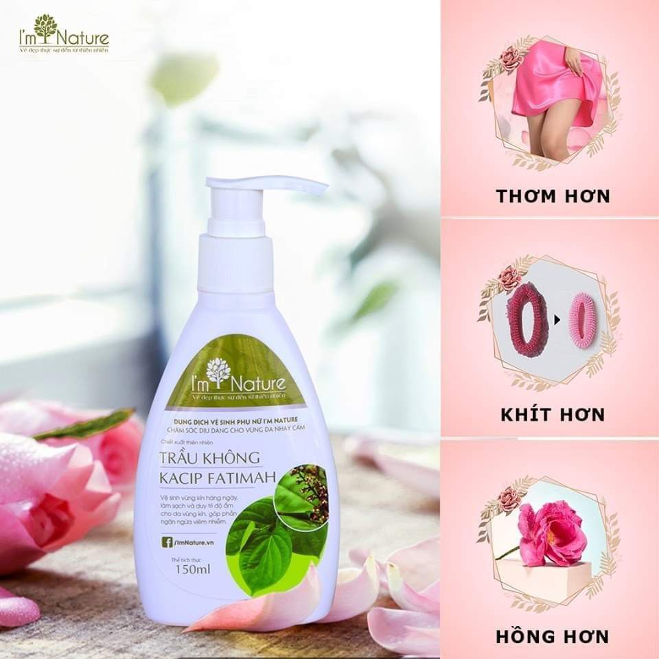 Dung Dịch Vệ Sinh Phụ Nữ Trầu Không I'm Nature 150ml