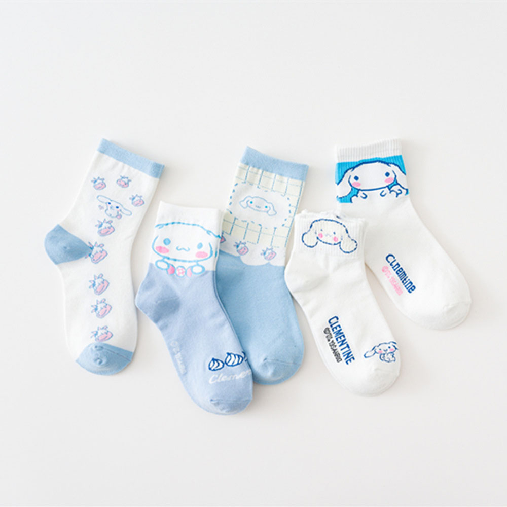 Đôi Tất Cotton Thoáng Khí Hoạ Tiết Hoạt Hình Đáng Yêu Cho Nữ