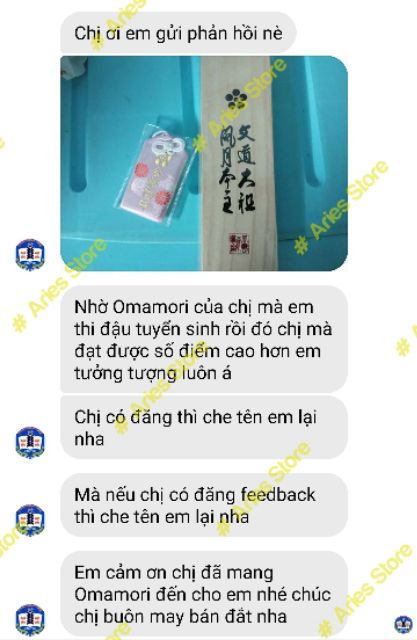 Hộp gỗ 6 omamori bút chì - Siêu phẩm Nhật