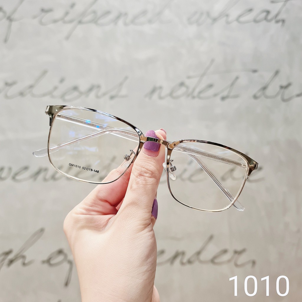Gọng kính cận mắt vuông Lilyeyewea thời trang nam nữ màu sắc basic dễ đeo Lilyeyewear 1010 | BigBuy360 - bigbuy360.vn