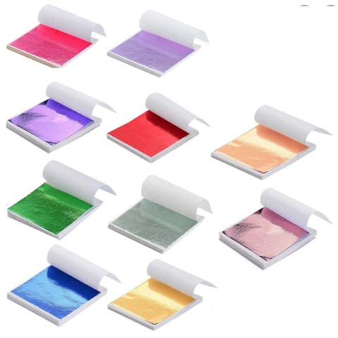 Xấp 100 lá dát màu hồng