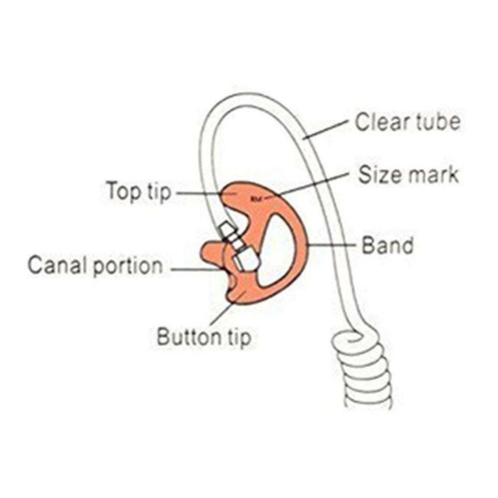 BTLIMER 1 Cặp Nút Bọc Tai Nghe Bằng Silicon Mềm Thoải Mái Cho Bộ Đàm S / M / L