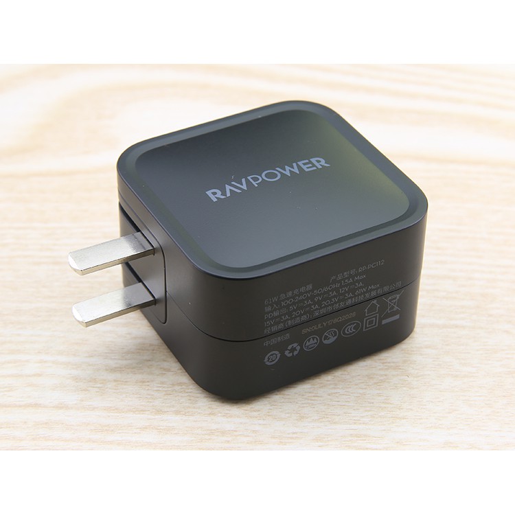 Củ sạc nhanh RAVPOWER PD 61W chính hãng