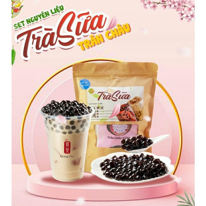 Sét trà sữa thái Xanh Thái Đỏ Phúc Long tự pha chế
