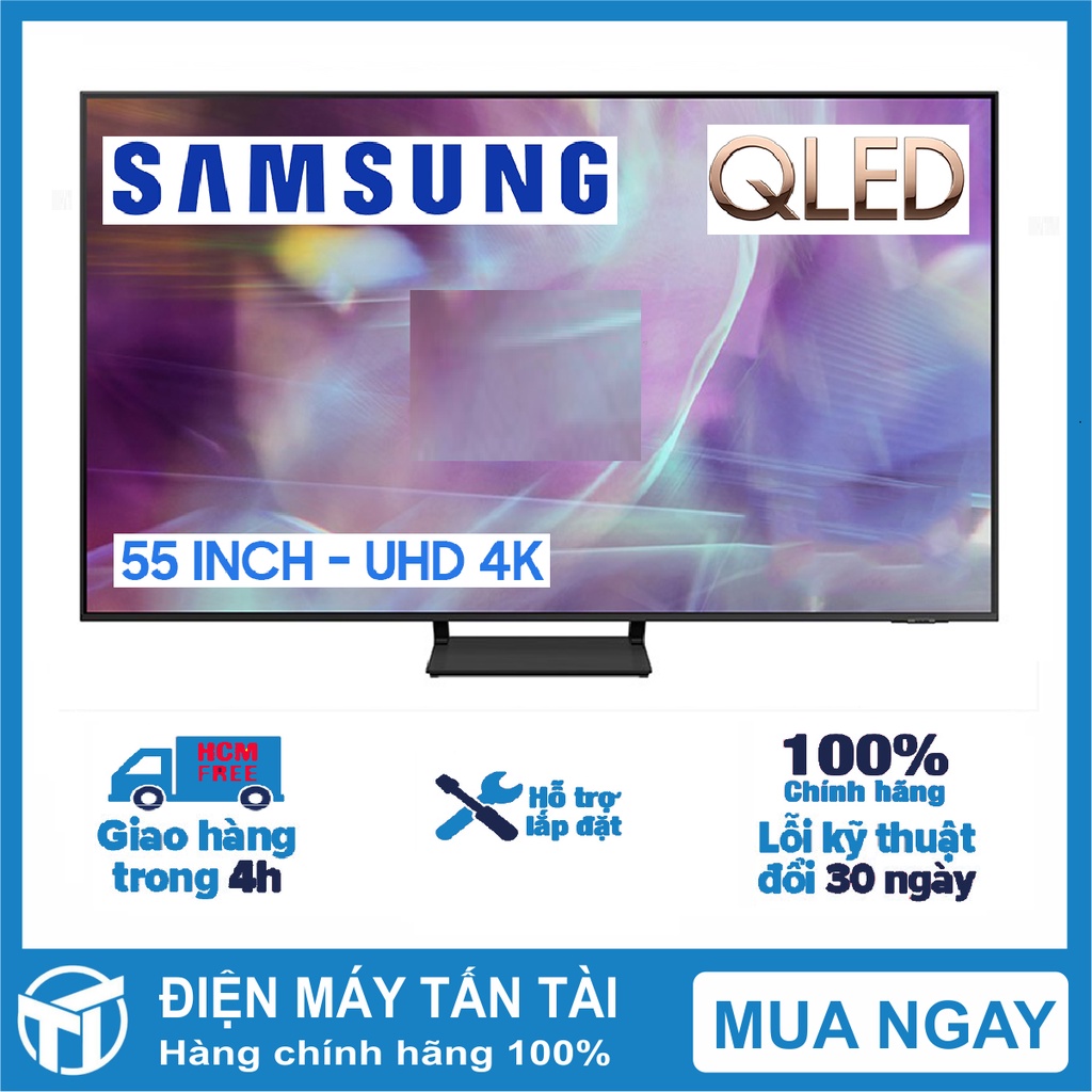 Smart Tivi QLED 4K Samsung 55 Inch QA55Q60AA , Remote tìm Kiếm Giọng Nói, Hệ Điều Hành Tizen OS, GIAO HÀNG MIỄN PHÍ HCM | BigBuy360 - bigbuy360.vn