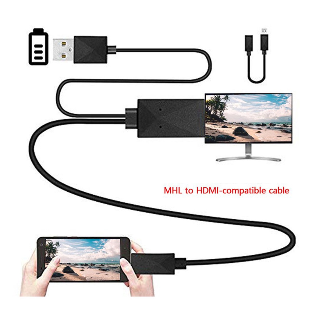 Đầu Chuyển Đổi Từ Mhl Micro Usb Sang Hdmi 1080p Tv Cho Điện Thoại Android