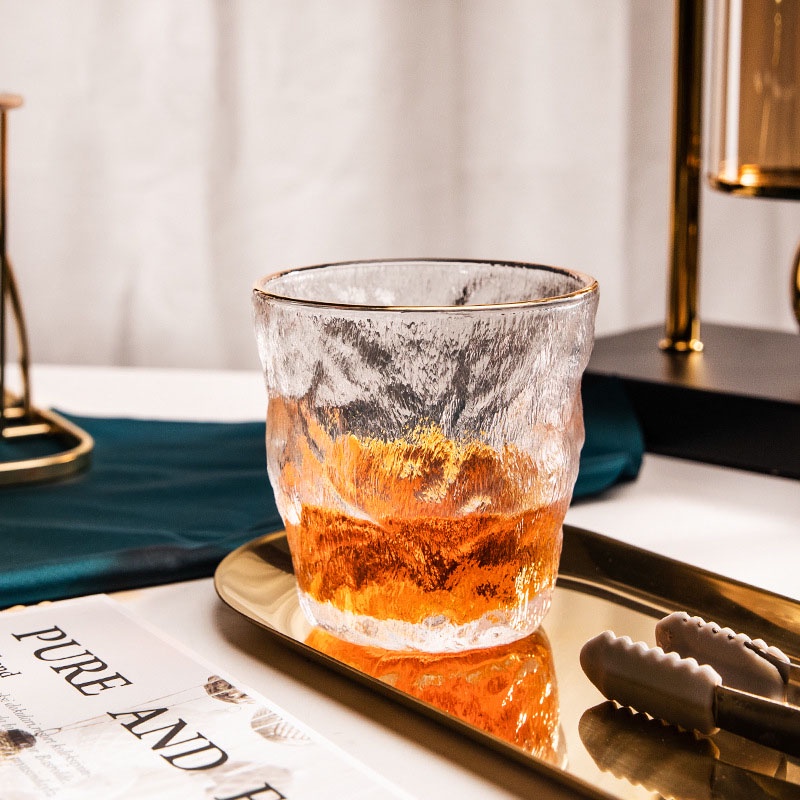 Cốc thuỷ tinh cao cấp 260ml chất liệu thủy tinh màu chịu nhiệt tốt dùng để uống cafe uống rượu cực chill