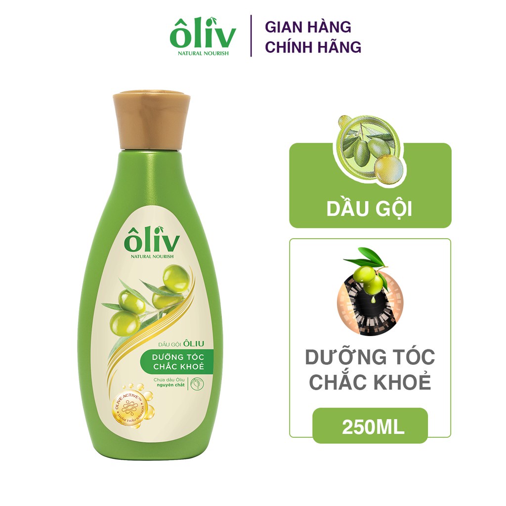 Combo 2 Dầu Gội Ôliv Dưỡng Tóc Chắc Khỏe 650ml + 250ml