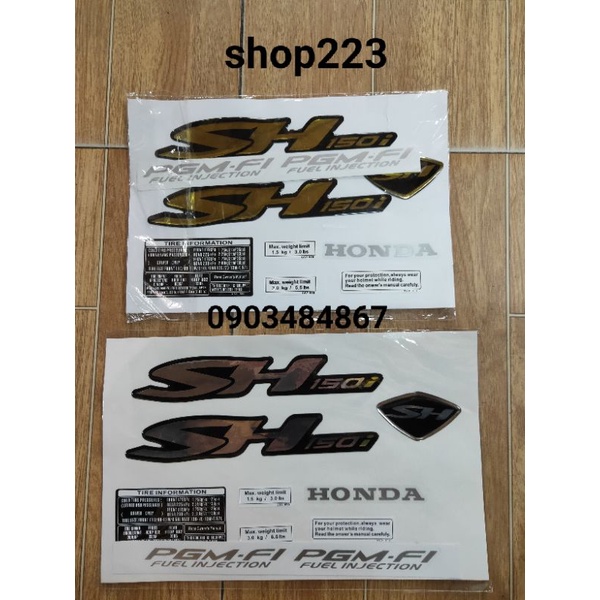 Tem xe SH 2008 nhập