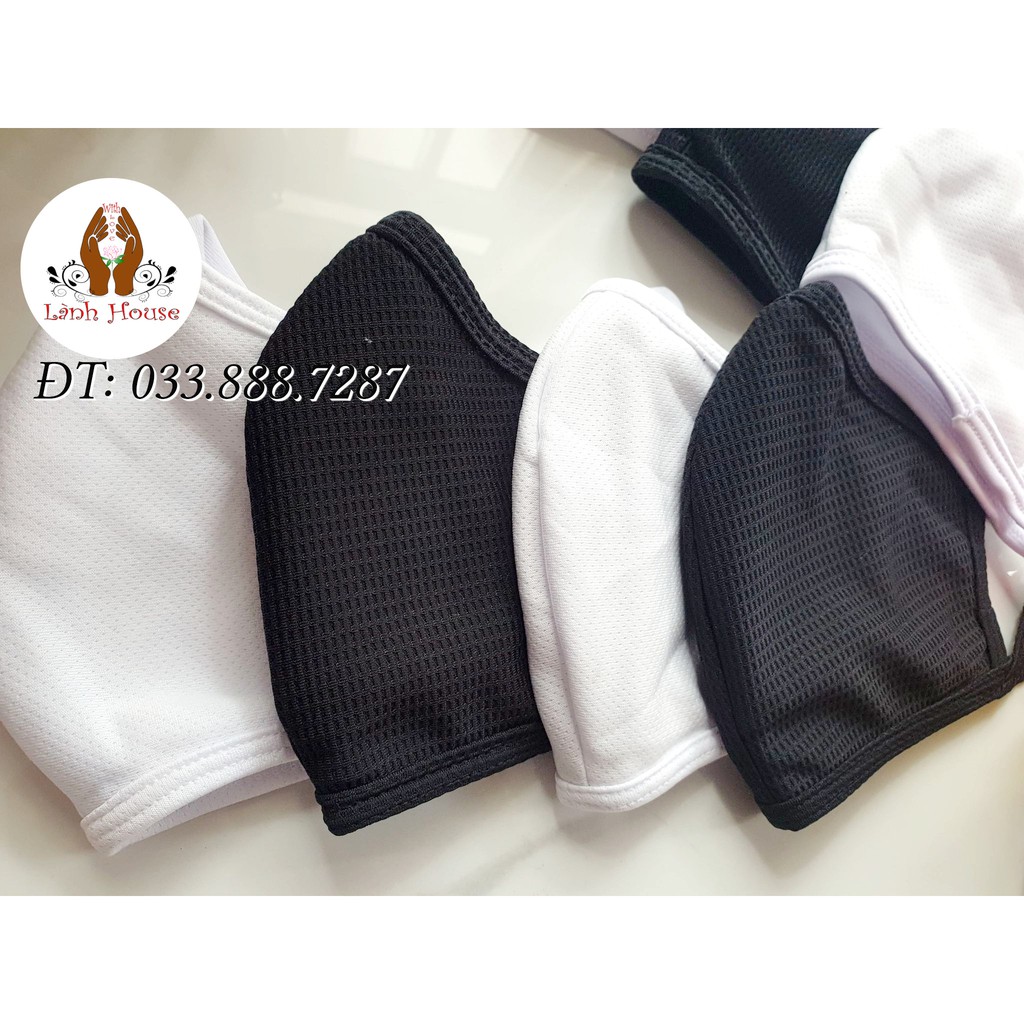 Khẩu Trang Vải Màu Đen Trắng- In LOGO Trên Khẩu Trang Theo Yêu Cầu | BigBuy360 - bigbuy360.vn