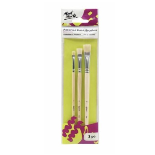 Cá Chép - Bộ cọ Mont Marte Brush Set 3pc - MM-BMHS0038