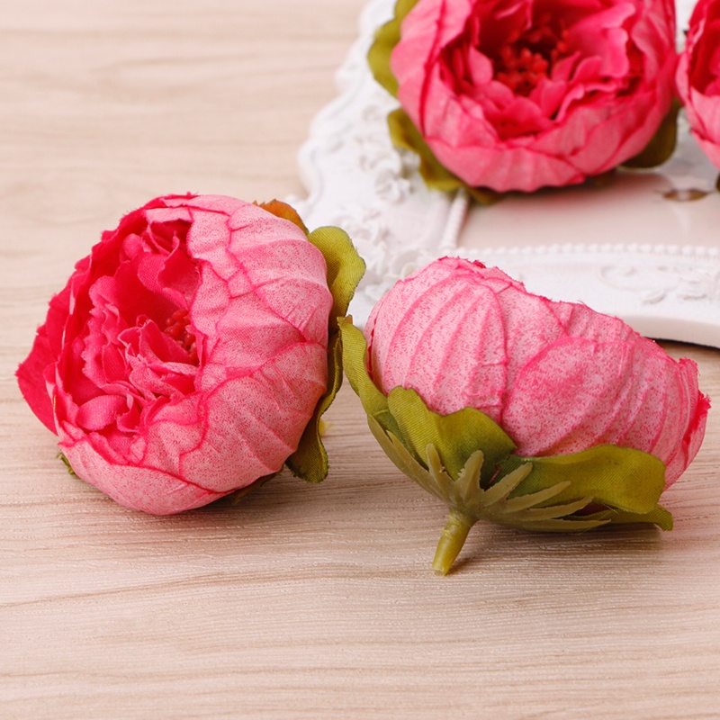 Bộ 5 Bông Hoa Mẫu Đơn Nhân Tạo Trang Trí Nội Thất