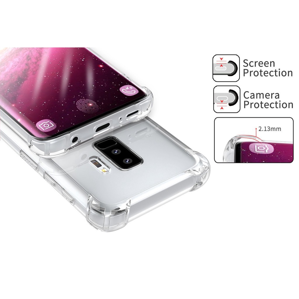 Ốp điện thoại trong suốt cho For Samsung Galaxy S8 S9 Plus/S7 S7Edge/A3 A5 A7 2017/A5 A7 A8 A8+ 2018/S6/Note8