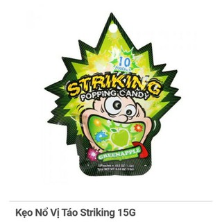 Kẹo Nổ Vị Đào/ việt quất/ cola/ táo Striking 15G