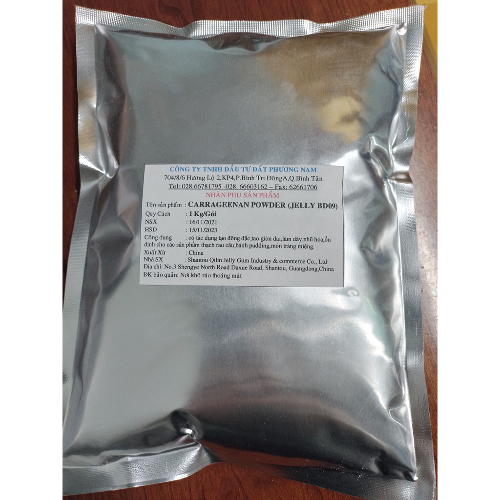 Bột Thạch rau câu Carrageenan Powder BD09 - Gói 1kg