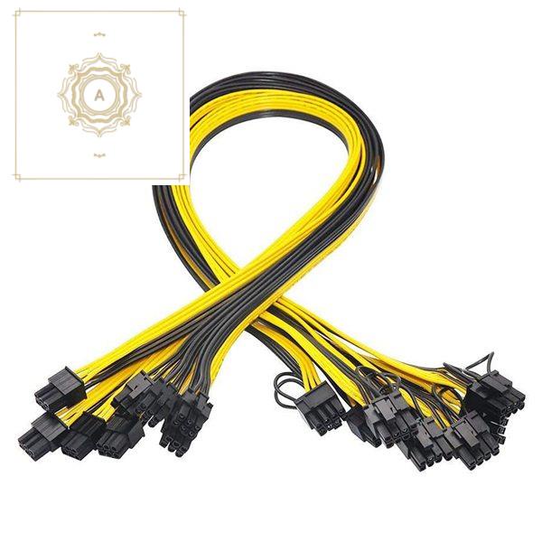 Set 10 dây cáp nguồn PCI-E sang 8 Pin(6+2) PCI-E 70cm