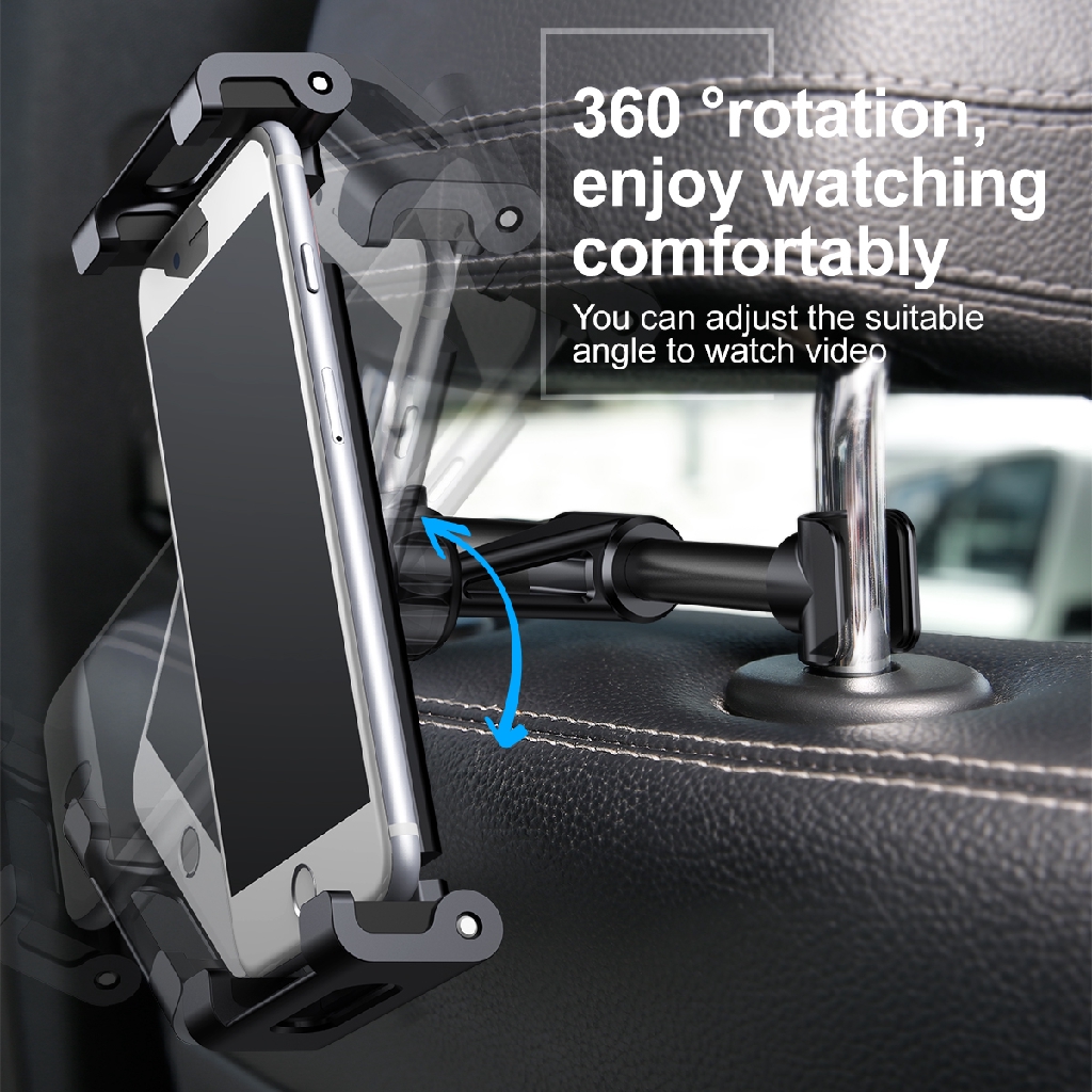 Giá kẹp điện thoại, tablet sau lưng ghế trước xe ô tô - Baseus Backseat Car Mount