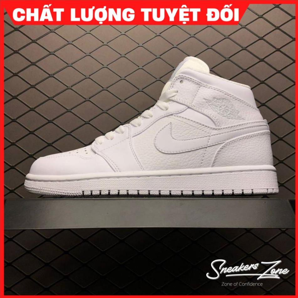 Giày Thể Thao AIR JORDAN 1 Retro High Full White Full Trắng Cổ Cao Cực Phong Cách Cho Cả Nam Và Nữ 😆