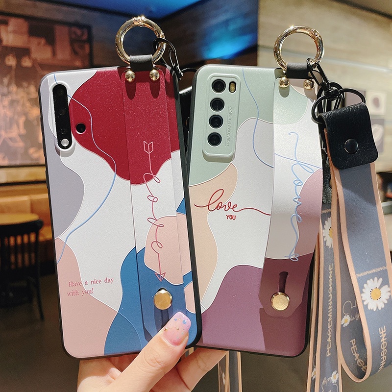 Ốp Điện Thoại Họa Tiết Kaws Có Dây Đeo Cho Samsung Galaxy Note 8 9 10 20 S22 S21 Plus pro ultra lite