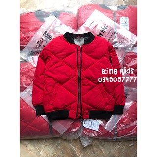 Áo Bomber Bé Trai Trần Trám Đỏ