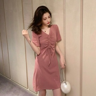 Váy rút dây ngực cổ tim siêu xinh