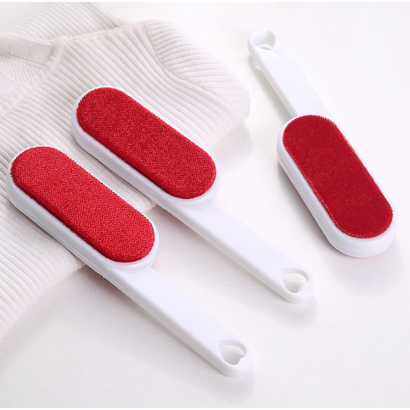 Bàn chải tĩnh điện 2 mặt loại bỏ bụi lông thú dính trên quần áo áo khoác len dùng nhiều lần 24x6 cm