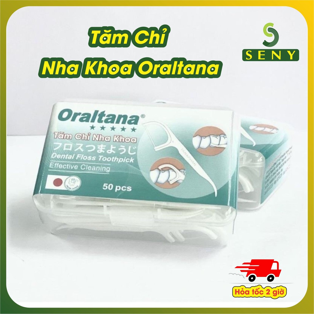 Tăm Chỉ Nha Khoa Oraltana Nhật Bản tiệt trùng chính hãng hộp 50 cái
