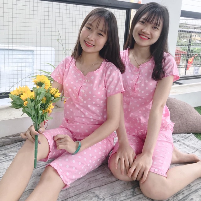 Bộ mặc nhà thô lụa