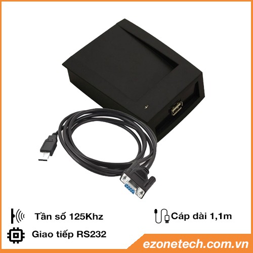 Đầu đọc thẻ từ RFID CR206 Tần Số 125khz Tự Động Đọc Thẻ-Chính Hãng