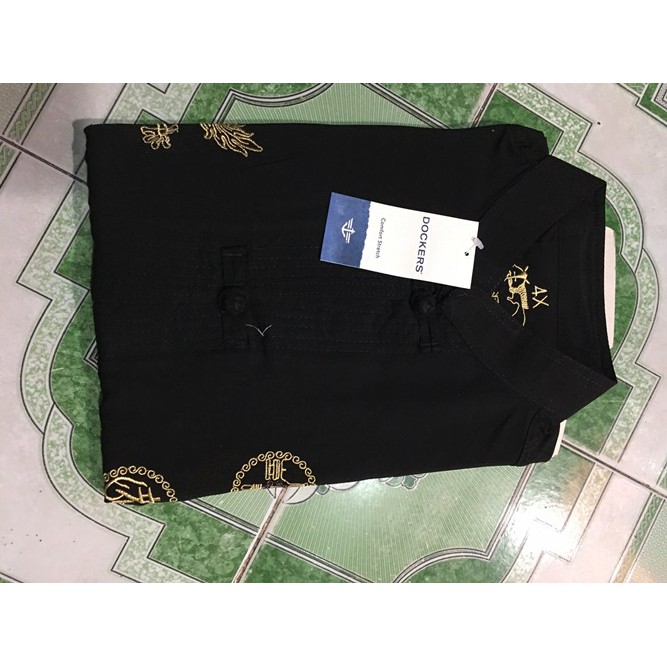 ÁO SOMI NAM TRUNG NIÊN THÊU RỒNG PHƯỢNG | BigBuy360 - bigbuy360.vn