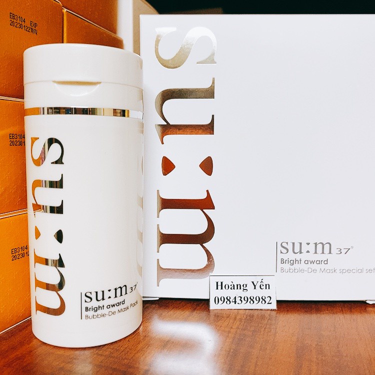 Mặt nạ sủi bọt sum trắng 100ml Su:m 37 White award BubbleDe Mask - MỚI NHẤT