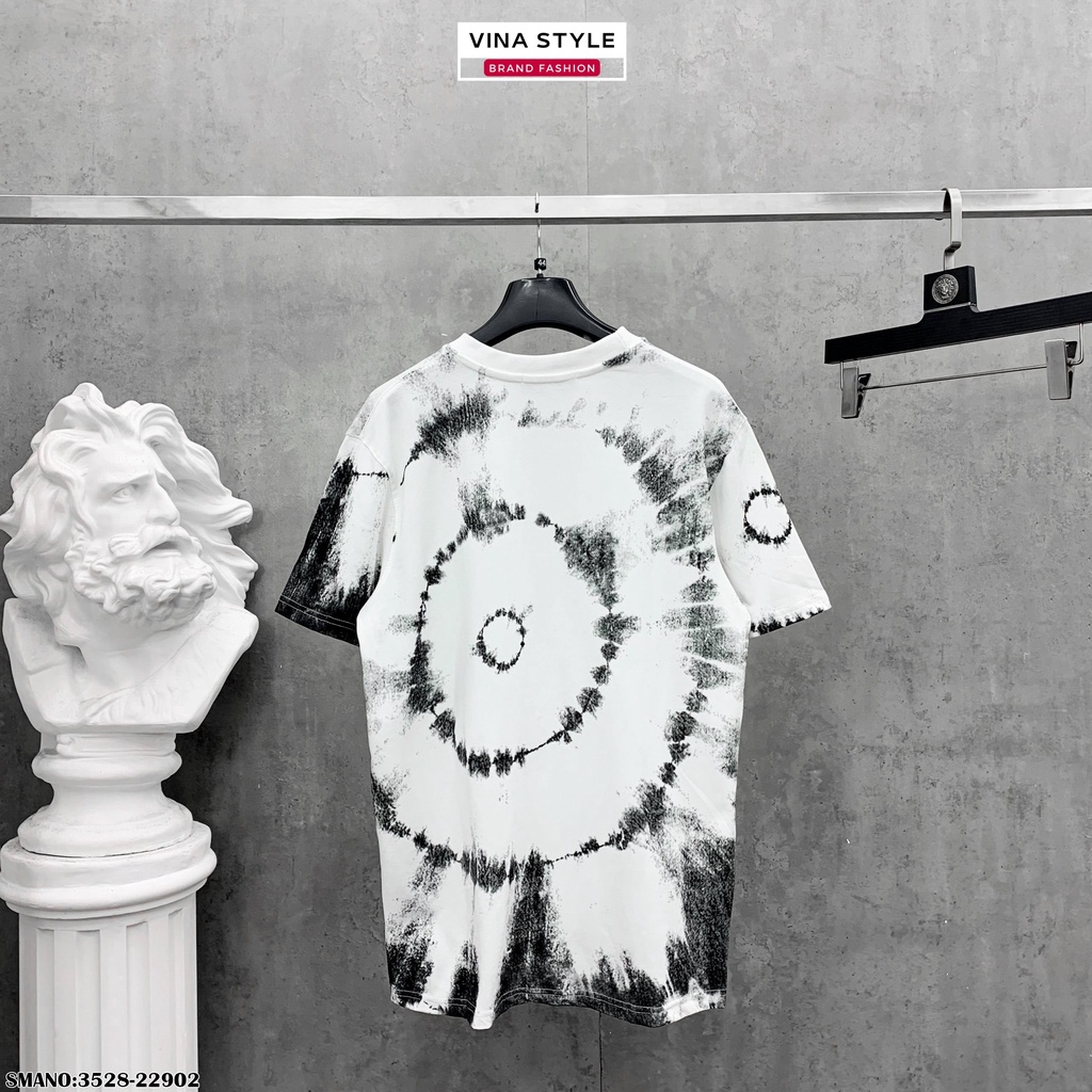 Áo phông Amiri họa tiết đen pha trắng - Áo thun cotton Amiri phối đen trắng họa tiết chìm Unisex