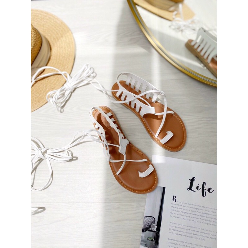 sandal cột dây mix đồ bao chất