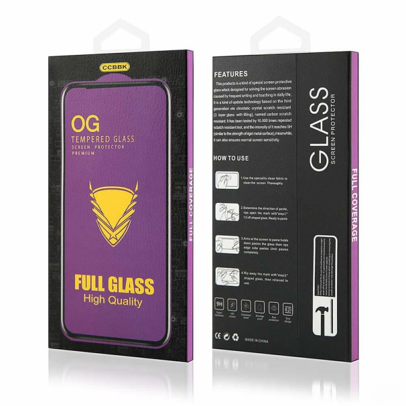 MIẾNG DÁN CƯỜNG LỰC OG FULL MÀN, CHỐNG MẺ CẠNH VÀ VÂN TAY CHO IPHONE 11/12/12PROMAX - SIÊU BỀN, KHOAN KHÔNG THỦNG