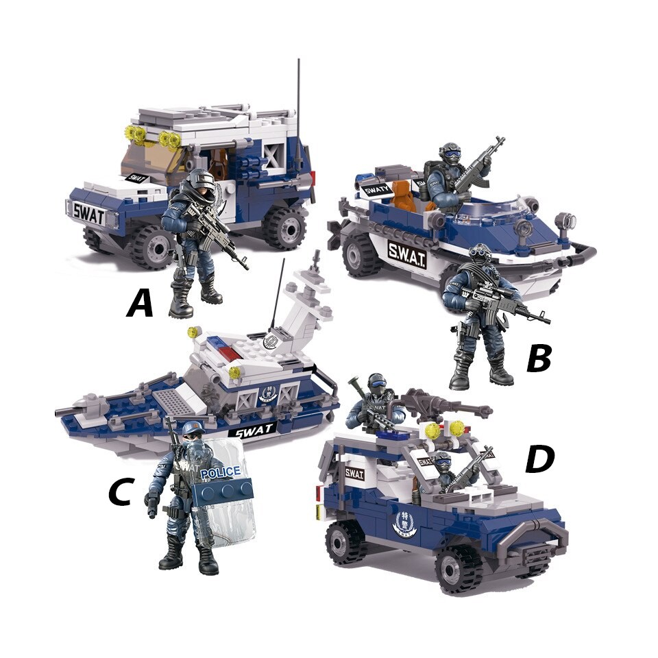 Bộ đồ chơi lắp ráp mô hình lính cảnh sát SWAT Call of Duty MEGA BLOK XJ-9910