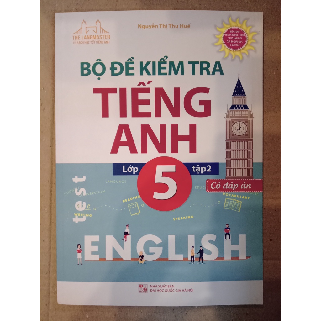 Sách - Bộ đề kiểm tra tiếng Anh lớp 5 tập 2 - Có đáp án