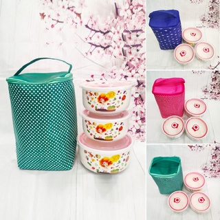 Bộ 3 hộp đựng cơm bằng sứ - bộ 3 hộp cơm bằng sứ