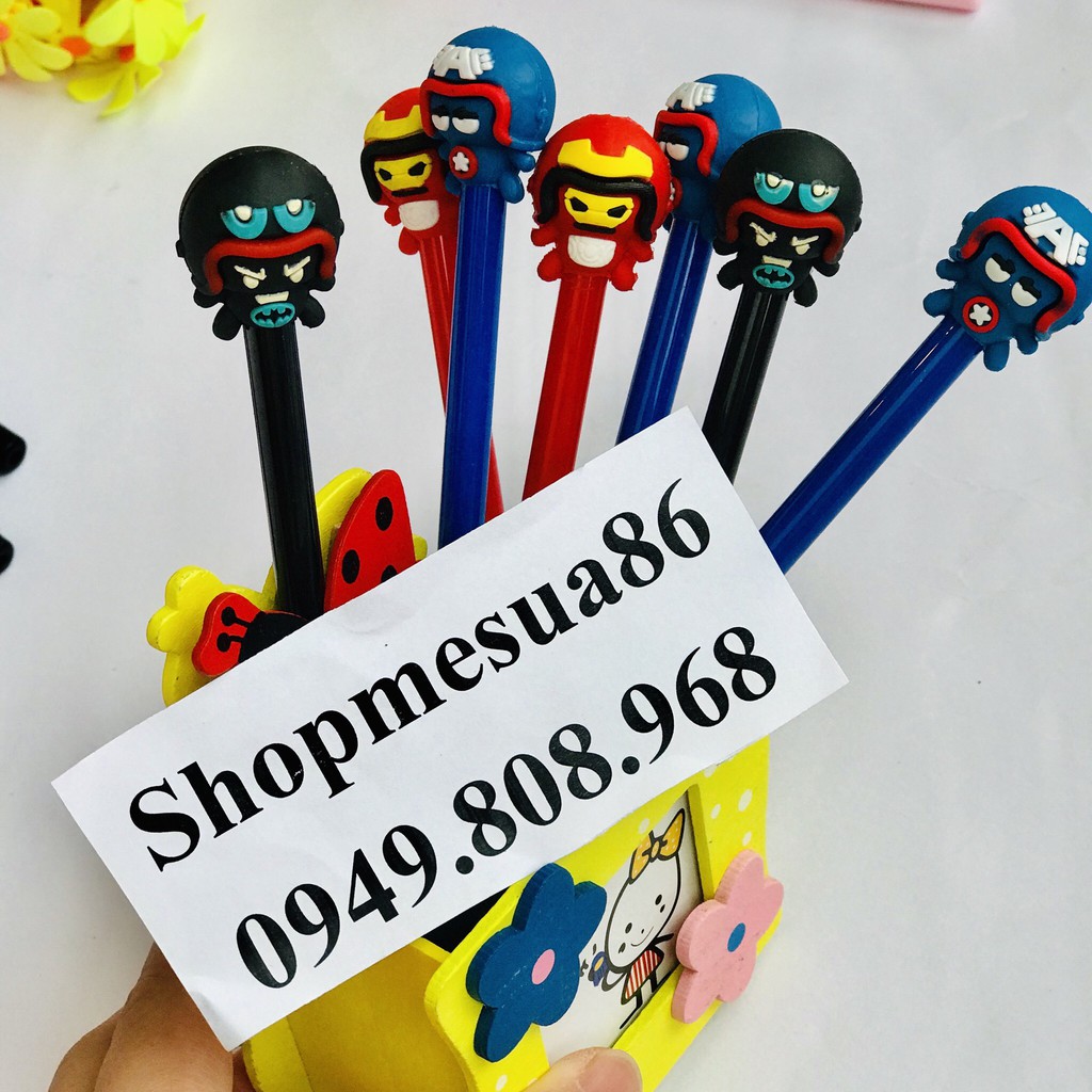 Bút các siêu anh hùng marvel siêu cute, đáng yêu cho bé
