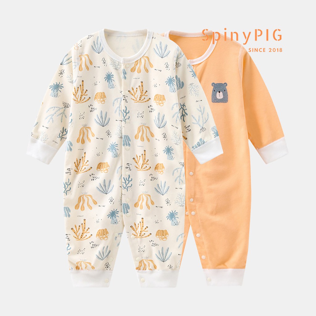 [Mã 11FASHIONSALE1 giảm 10k đơn 50k] Bộ body cho bé 0-2 tuổi cotton dài tay thu đông nhiều hoạ tiết cho bé trai bé gái