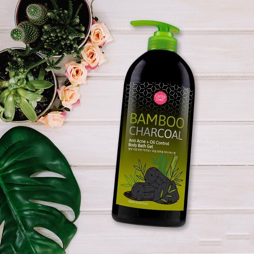 Sữa Tắm Than Tre Thái Lan trắng da,giảm thâm,ngăn ngừa mụn Bamboo Charcoal 500ml - Thái Lan