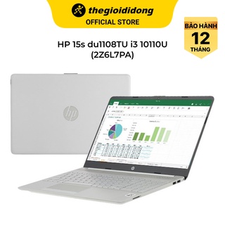 Laptop HP 15s du1108TU i3 10110U/4GB/256GB/15.6"F/Win11/(2Z6L7PA)/Bạc